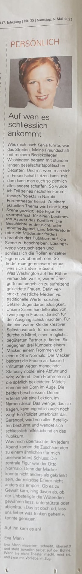 Auf wen es schliesslich ankommt