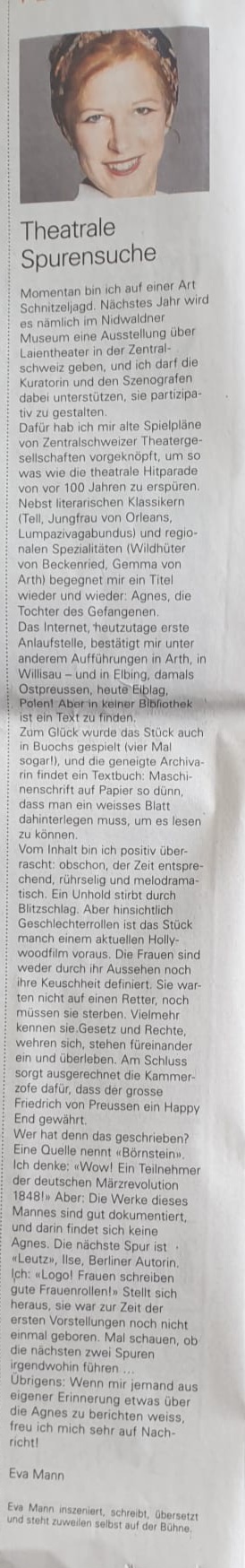 Suchst Du Streit? Geh ins Theater